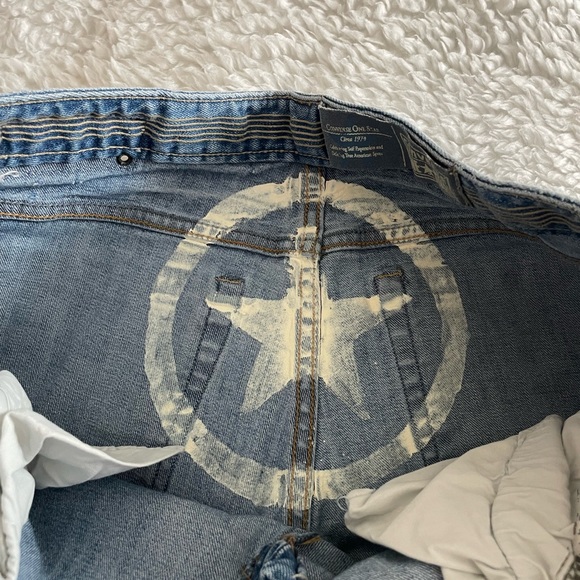 CONVERSE ONE STAR 1974 Vintage womens blue jeans size 8 - Picture 11 of 13